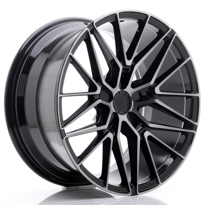 JR Wheels JR38 18x8 ET20-45 5H BLANK Black Machined w/Tinted Face (1)