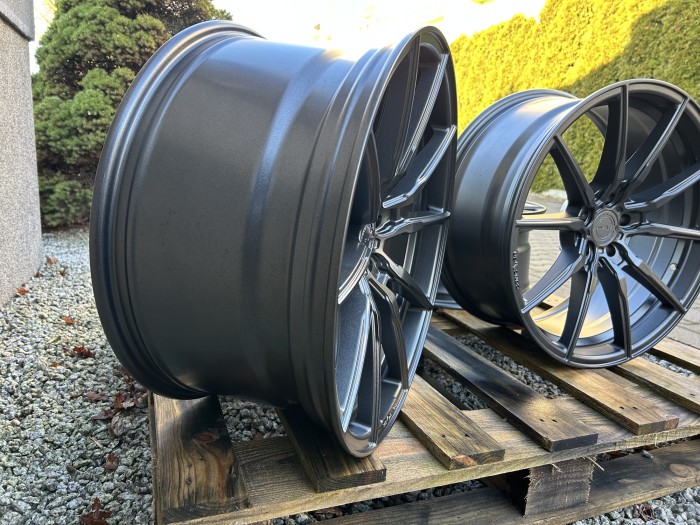 Set of CVR4 20x9 ET30 + 20x10 ET39 5x112 Carbon Graphite (5)