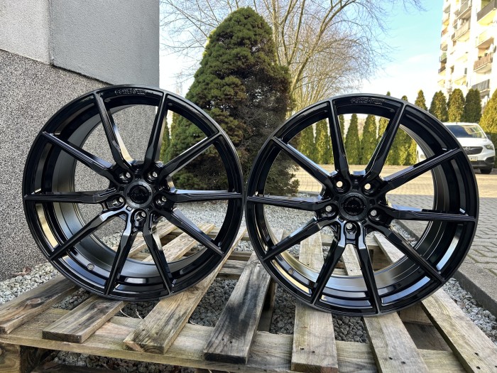 Set of CVR4 20x8.5 ET35 + 20x9 ET35 5x120 Double Tinted Black (1)