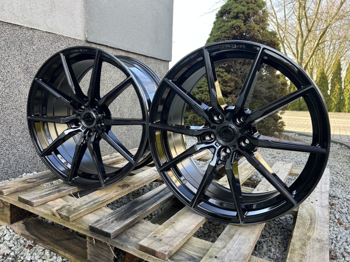 Set of CVR4 20x8.5 ET35 + 20x9 ET35 5x120 Double Tinted Black (2)