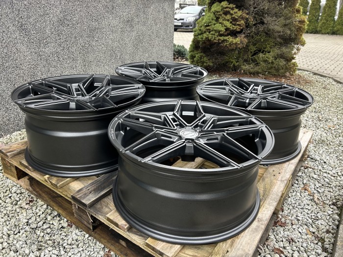 Set of CVR5 20x9 ET30 + 20x10 ET40 5x112 Carbon Graphite (2)