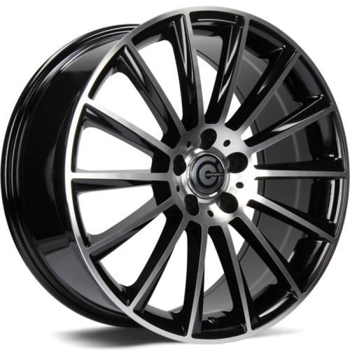Carbonado Performance 17 5x112 ET35 66,5 BFP - Black Front Polished (1)