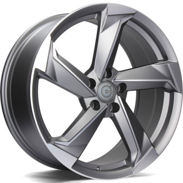 Carbonado Twist 18 5x112 ET35 66,5 MAFP - Matt Anthracite Front Polished (1)