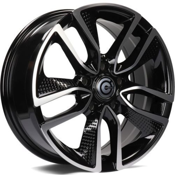 Carbonado Force 16 5x114.3 ET40 73,1 BFP - Black Front Polished (1)