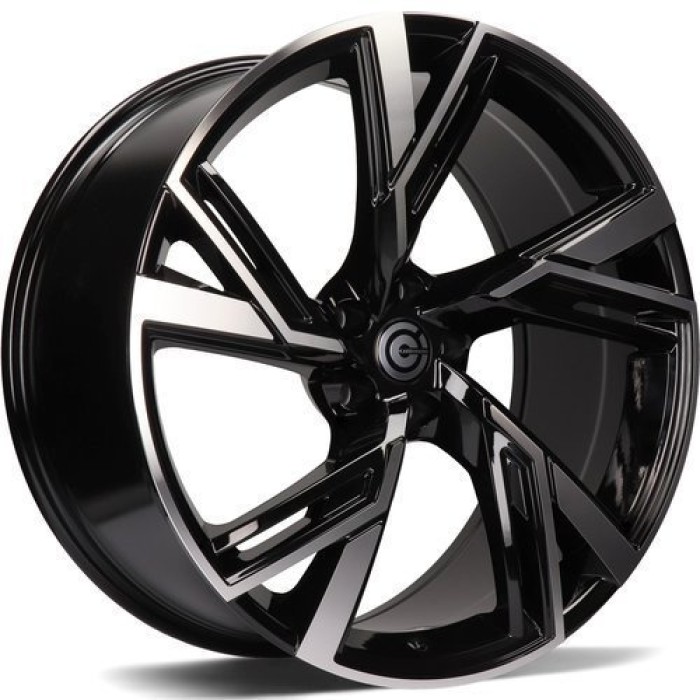 Carbonado Rich 21 5x112 ET25 66,5 BFP - Black Front Polished (1)