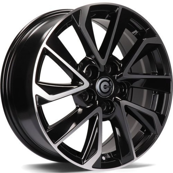 Carbonado Dynasty 18 5x114.3 ET40 73,1 BFP - Black Front Polished (1)