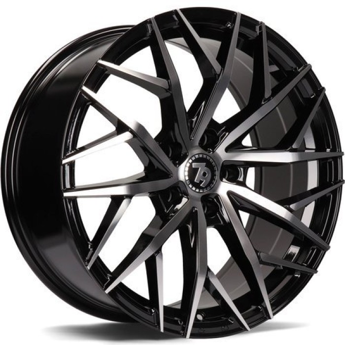 seventy9 SV-C 17 5x114.3 ET40 73,1 BFP - Black Front Polished (1)