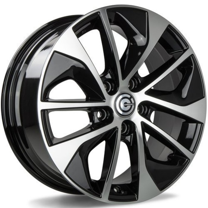 Carbonado Yakuza 17 5x114.3 ET39 67,1 BFP - Black Front Polished (1)