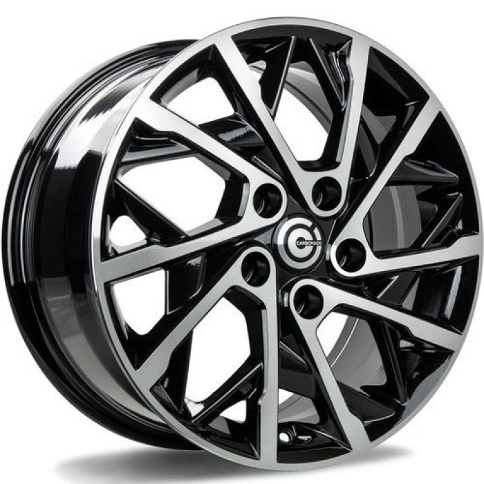 Carbonado Rain 16 5x114.3 ET48 73,1 BFP - Black Front Polished (1)