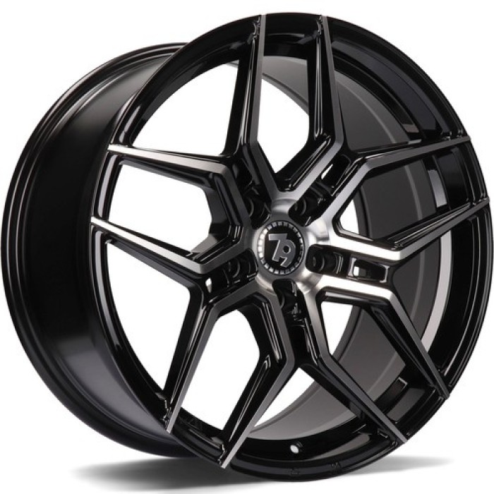 seventy9 SV-B 18 5x112 ET45 66,5 BFP - Black Front Polished (1)