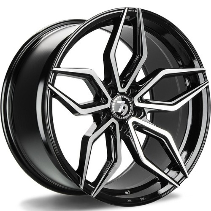 seventy9 SCF-D 18 5x112 ET38 66,5 BFP - Black Front Polished (1)