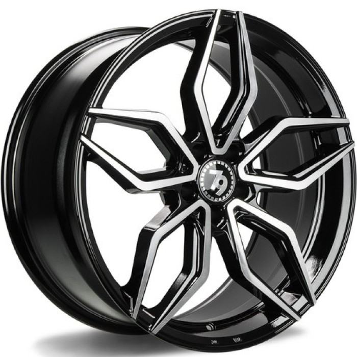 seventy9 SCF-D 19 5x112 ET35 66,5 BFP - Black Front Polished (1)