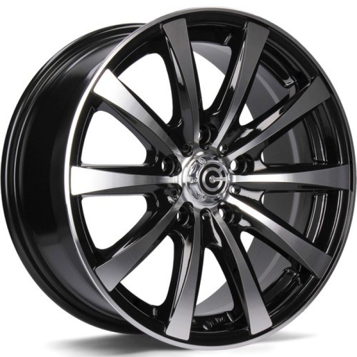 Carbonado Raven 16 5x118 ET40 71,1 BFP - Black Front Polished (1)