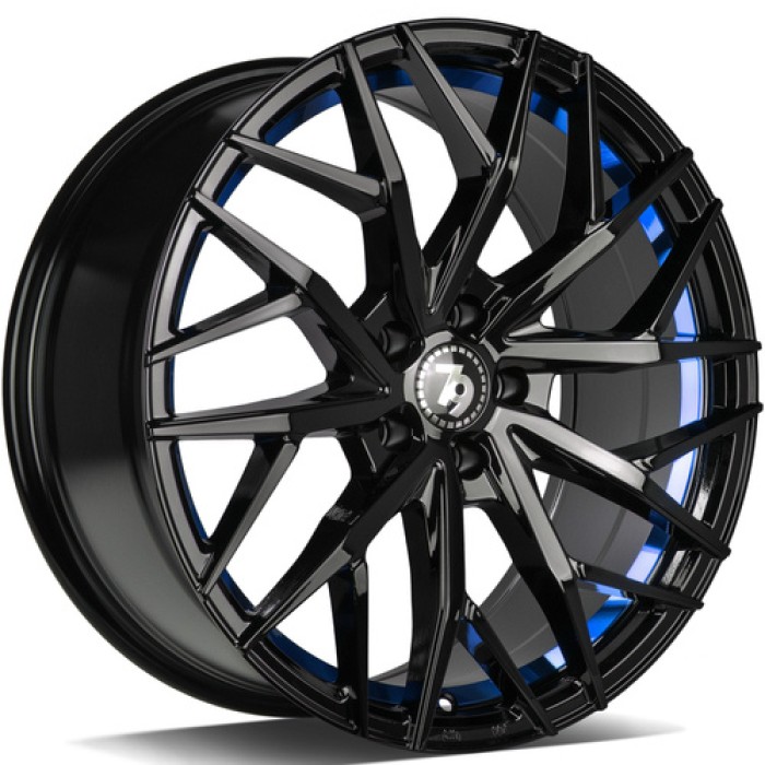 seventy9 SV-C 19 5x114.3 ET40 73,1 BGBIL - Black Glossy Blue Inner Lip (1)
