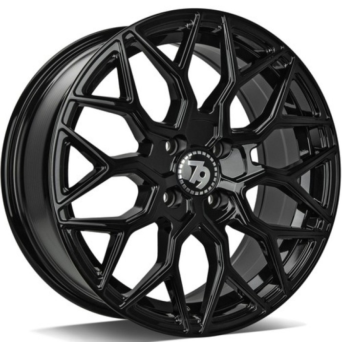 seventy9 SV-K 16 4x100 ET38 67,1 BG - Black Glossy (1)