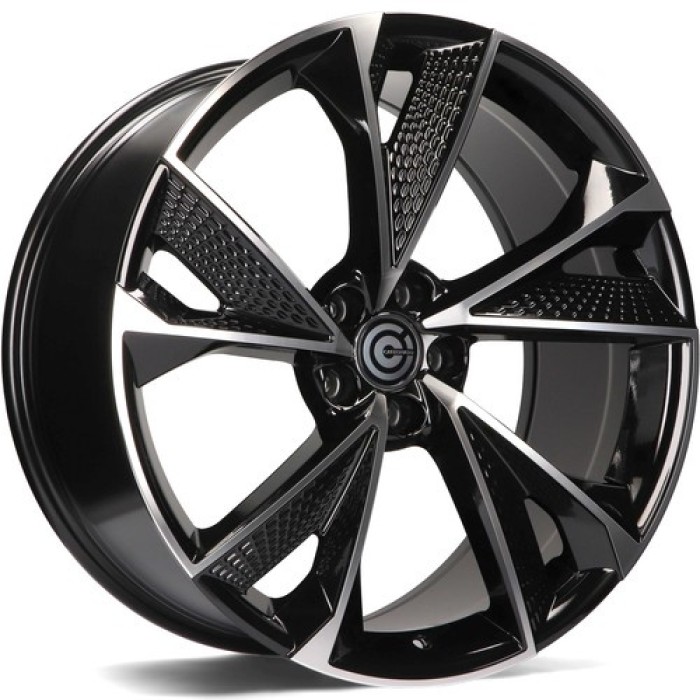 Carbonado Luxury 18 5x112 ET45 66,5 BFP - Black Front Polished (1)