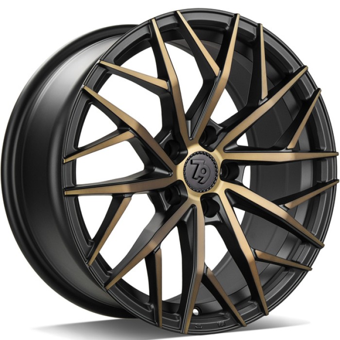seventy9 SV-C 19 5x112 ET30 66,6 BGGF - Black Glossy Gold Front (1)