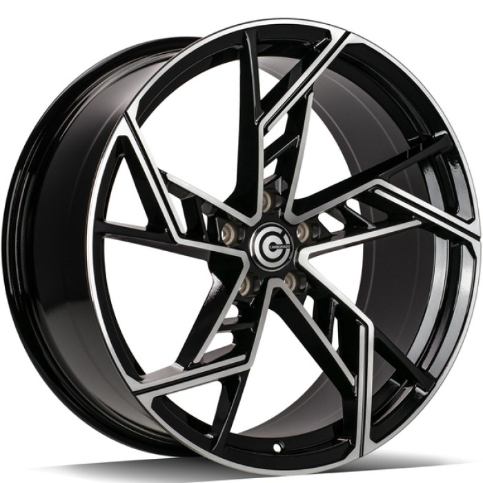 Carbonado Evil 22 5x112 ET20 66,45 BFP - Black Front Polished (1)