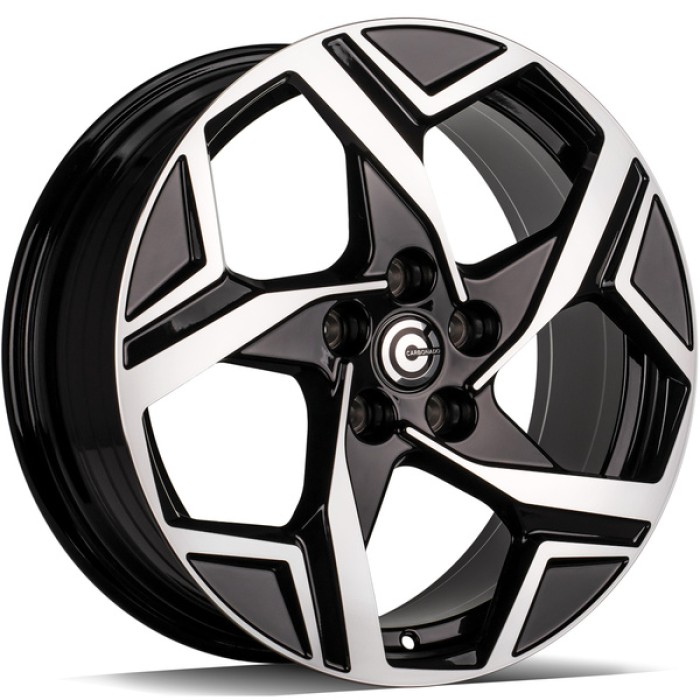Carbonado Whistle 17 5x114.3 ET40 73,1 BFP - Black Front Polished (1)