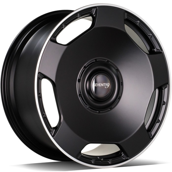 seventy9 MF.6 22 5x130 ET30 84,1 DMBLP - Matt Black Machined Lip (1)