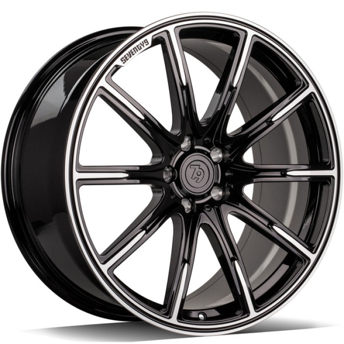 seventy9 MF.11 20\ 5x112 ET30 66,6 BFP - Black Front Polished (1)