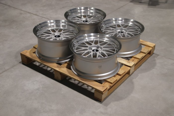 Set of JR23 20x9,5 ET25 + 20x10,5 ET25 5x120 Hyper Silver w/Machined Lip (1)