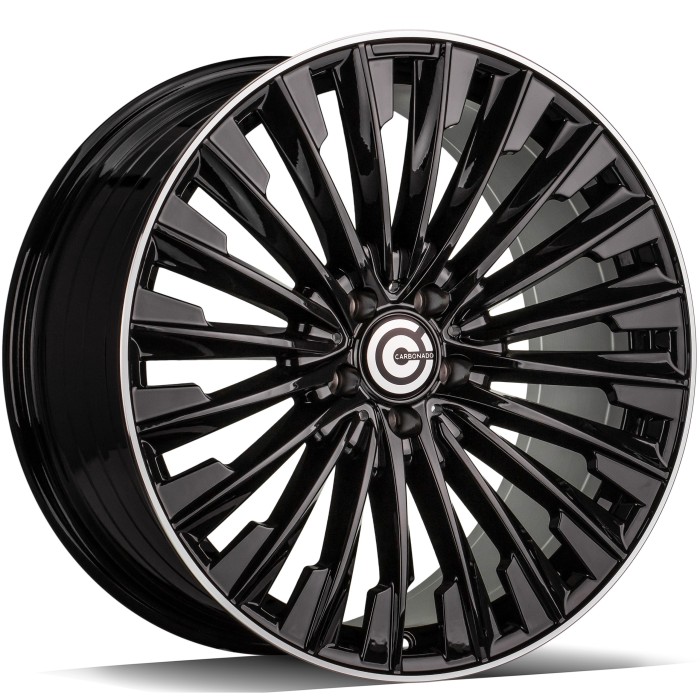 Carbonado Action 19\ 5x112 ET45 66,6 BGLP - Black Glossy Lip Polished (1)
