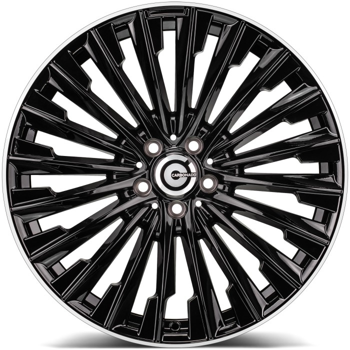 Carbonado Action 19\ 5x112 ET35 66,6 BGLP - Black Glossy Lip Polished (2)