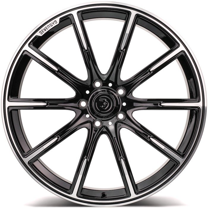 seventy9 MF.11 20\ 5x112 ET40 66,6 BFP - Black Front Polished (2)
