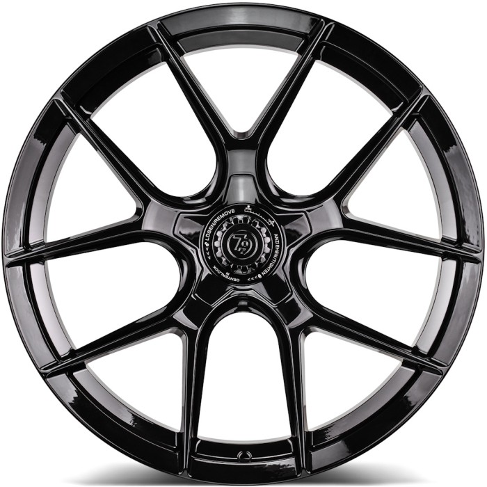 seventy9 MF.8 21\ 5x112 ET19 66,6 BG - Black Glossy (2)