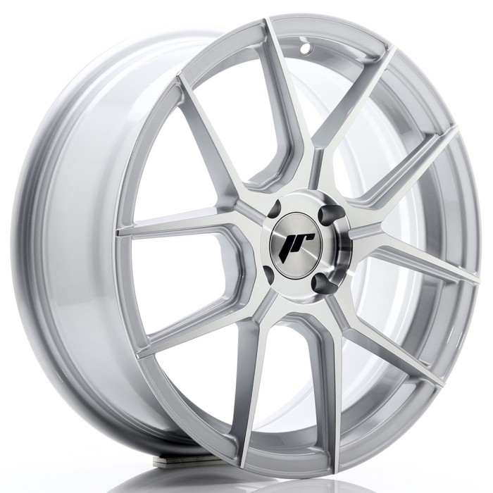JR Wheels JR30 17x7 ET40 4x100 Silver Machined Face (1)