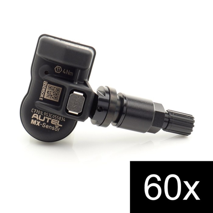 Set of 60pcs TPMS Autel MX-Sensor E 315+433MHz Metal Stem Black (1)
