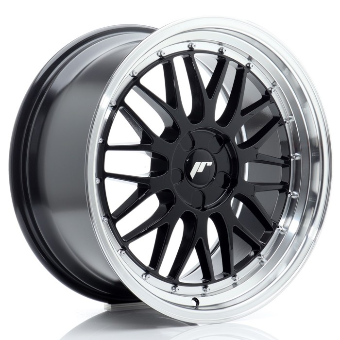 JR Wheels JR23 18x9,5 ET20-48 5H BLANK Gloss Black w/Machined Lip (1)