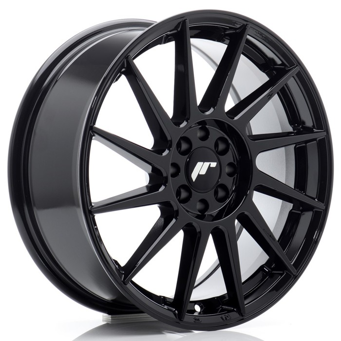 JR Wheels JR22 17x7 ET20-40 BLANK Glossy Black (1)