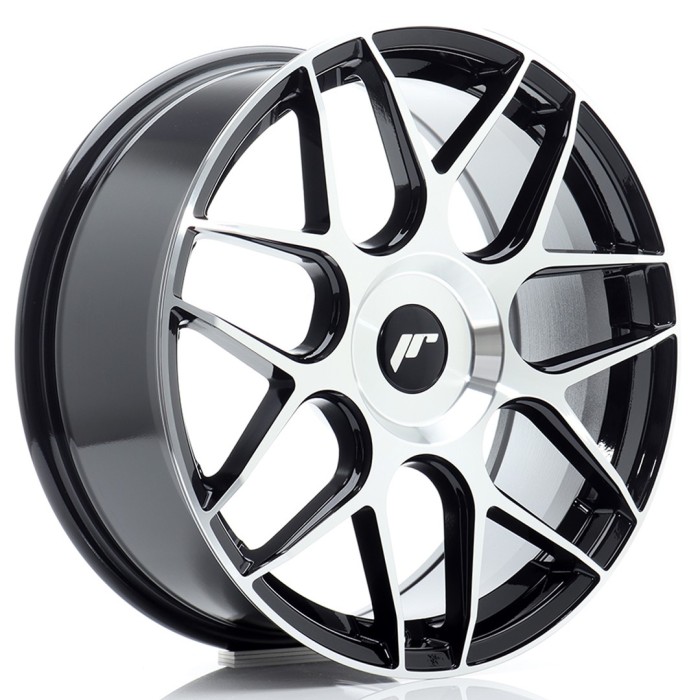 JR Wheels JR18 18x7,5 ET40 5x108 Black Machined (1)