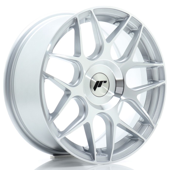 JR Wheels JR18 16x7 ET20-35 BLANK Silver Machined Face (1)