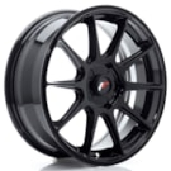JR Wheels JR11 15x7 ET20-30 BLANK Gloss Black (1)
