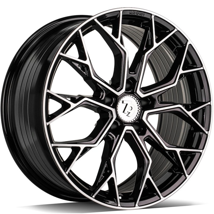 seventy9 SSF-2 17\ 5x114.3 ET40 73,1 BFP - Black Front Polished (1)