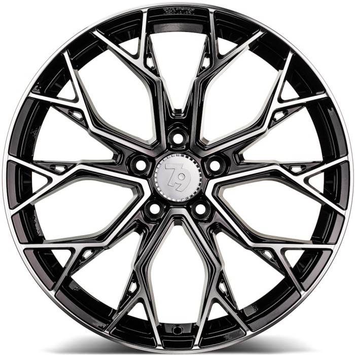 seventy9 SSF-2 17\ 5x114.3 ET40 73,1 BFP - Black Front Polished (2)