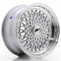 mini: JR Wheels JR9 15x7 ET20 4x100/108 Silver w/Machined Lip+Silver Rivets (1)