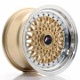 JR Wheels JR9 15x8 ET20 BLANK Gold w/Machined Lip