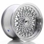 JR Wheels JR9 16x9 ET20 4x100/108 Silver w/Machined Lip+Silver Rivets