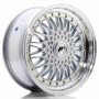 JR Wheels JR9 17x7,5 ET20-35 BLANK Silver w/Machined Lip