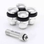 Set of Flat aluminum air valves JR v1 - SILVER.