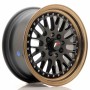 mini: JR Wheels JR10 15x7 ET30 4x100/108 Matt Black w/Bronze Lip (2)