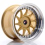 JR Wheels JR26 17x10 ET20-25 BLANK Gold w/Machined Lip