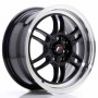 mini: JR Wheels JR7 15x7 ET38 4x100/114 Glossy Black w/Machined Lip (2)