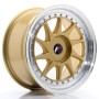 JR Wheels JR26 17x8 ET35 BLANK Gold w/Machined Lip