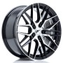 mini: JR Wheels JR28 17x8 ET40 5x112 Gloss Black Machined Face (3)