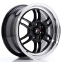 mini: JR Wheels JR7 15x7 ET38 4x100/114 Glossy Black w/Machined Lip (3)